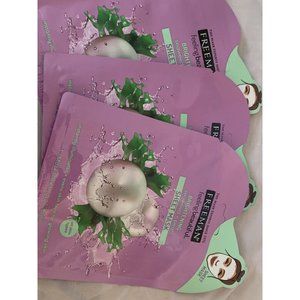 3 PACK Freeman Facial Brightening Seaweed And Pearl  Sheet Mask